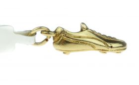 Aanbieding! 14 karaats gouden hanger voetbalschoen - nieuw!