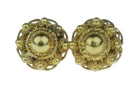 Zware 14 karaats gouden doekspeld / broche met Zeeuwse knoop