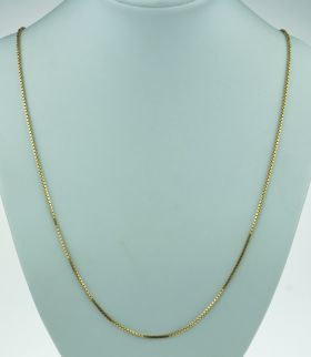 14 karaats gouden Venetiaanse schakel ketting 70cm