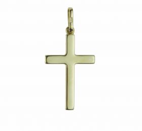 14 karaats gouden kruis ketting hanger 28x14mm
