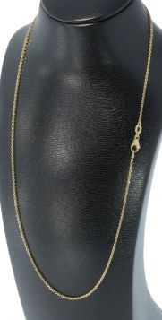 Ankerschakel dames ketting karabijn slot 14k goud 42cm