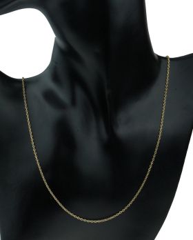 14 karaats gouden anker schakel ketting 61cm