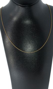 Ankerschakel 14k geelgouden dames collier 47cm vintage
