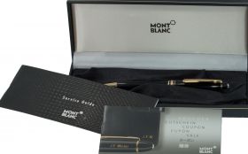Mont Blanc pen Meisterstuck vintage sieraad balpen doos en papieren