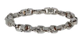 Baraka edelstaal armband met 18 karaats gouden details - nieuw -