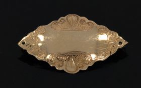 Antiek gouden broche vermaakt van bijbelslot ca. 1900