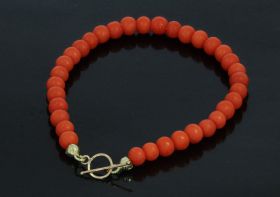 Bollen vintage armband 14k gouden kapittel slot dames