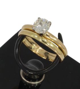 Grote diamant solitair 18k gouden ring 0,70ct dames