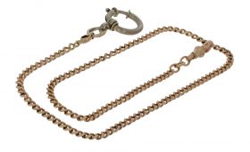 Antieke gouden chatelaine horloge ketting 45cm