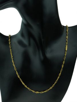 18 karaats gouden fantasie design schakel ketting