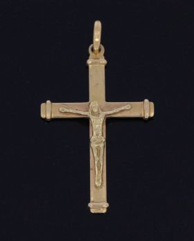 18 karaats gouden Corpus kruis ketting hanger
