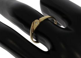 Diamant 14 karaats gouden dames ring klassiek