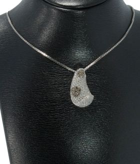 Tientallen diamanten luxe 18k gouden design ketting hanger