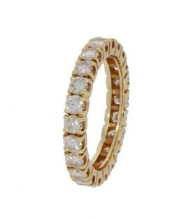 Luxe 22 diamanten 18k gouden alliance ring briljant 1,54ct