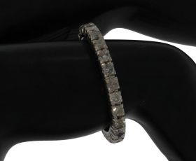 Palladium alliance ring met 25 oudslijpsel diamanten Vintage