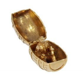 Drinkebroer in ton gouden unieke ketting hanger Engeland