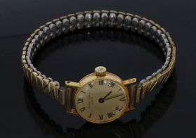 tweedehands gouden dames horloge