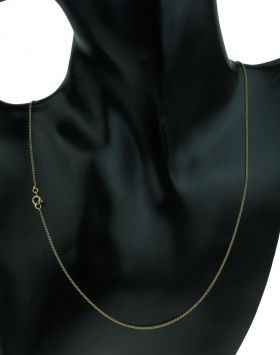 Gourmetschakel 14k gouden dames collier lengte 47cm