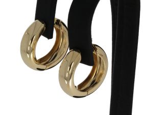 14 karaats gouden nieuwe klap creolen dames oorbellen nieuw