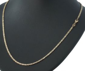 Koningsschakel 14 karaats gouden dames ketting fraai