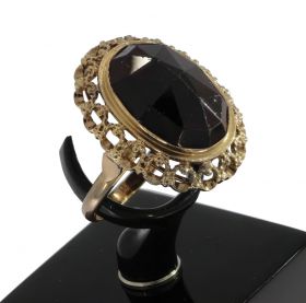 Vintage gouden ring + granaat