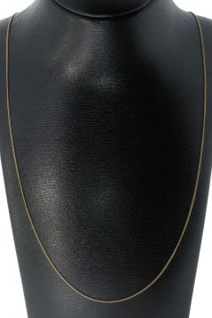 Elegante 14k gouden gourmet schakel dames ketting stijl minimalistisch 51cm