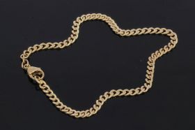 Gourmet armband 14 karaats geelgoud unisex 21cm