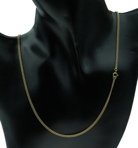 Gourmet schakel unisex dames heren ketting massief goud