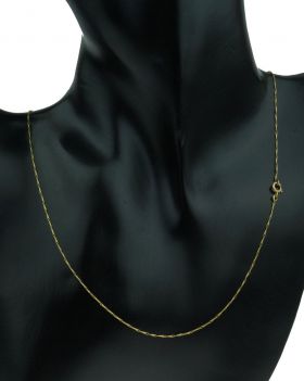 18 karaats gouden elegant collier haverkorrel schakel