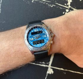 Breitling B-1 herenhorloge full set rubberen band doos en papieren 2002