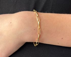 Close for ever 14 karaats gouden massieve dames armband