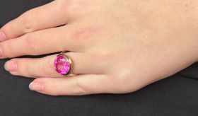 Gouden dames ring 