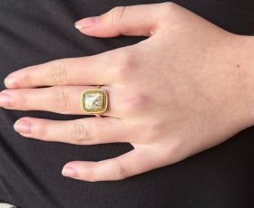 Memorie antieke filigrain bewerkte gouden ring 19e eeuws rouwsieraad