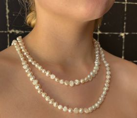 Lange zoetwater parel dames ketting model endless