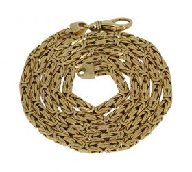 14 karaats gouden koningsschakel ketting - 61cm-