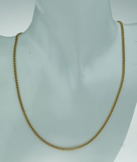 18 karaats gouden gourmet schakel ketting - 70cm -