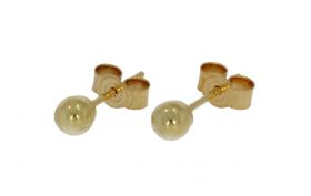 14 karaats gouden oorstekers -knop model-