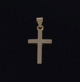 14 karaats gouden kruisje ketting hanger 22mm nieuw