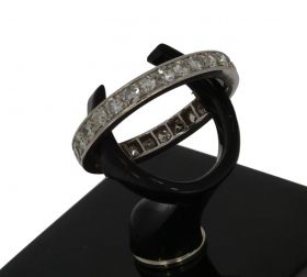 Platina diamanten alliance rij ring met 28 diamanten