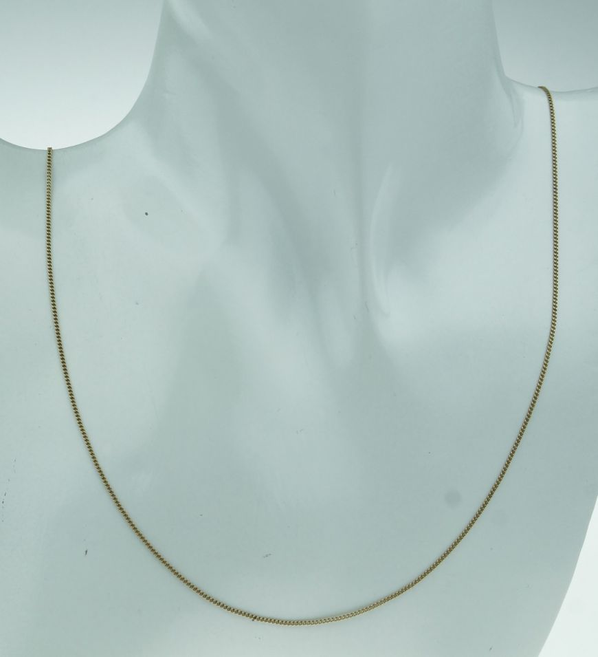 Hertellen mout versnelling 14 karaats gouden gourmet schakel ketting 38cm
