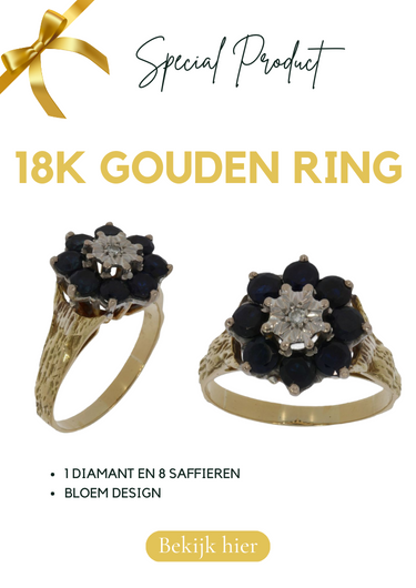 Gouden dames ring